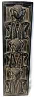 Large Lightweight Wood Tribal Indonesian Carving Wall Art - 11.5" &times; 38.4" Tall