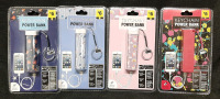 4 New Keychain Micro-USB Power Banks
