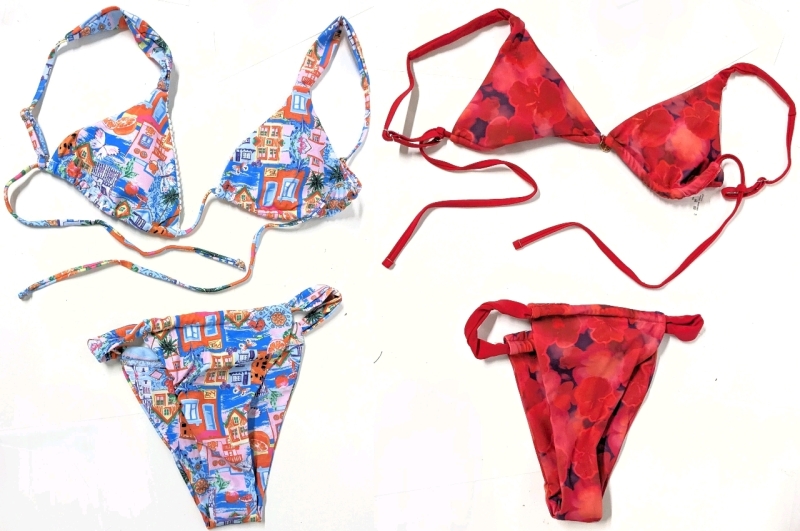 2 New Size SMALL Women's 2-Piece Bikini Bathing Suits