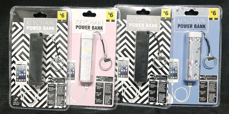 4 New Keychain Micro-USB Power Banks