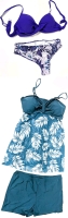 2 New Size LARGE Women's 2-Piece Bikini & Tankini Bathing Suits