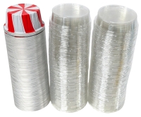 75+ New Disposable Aluminium Ramekins / Dessert Cups With Lids - 3.2" Diameter &times; 1.3" Tall Each (Excluding Lids)
