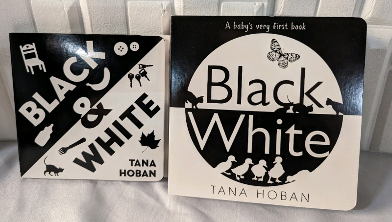Black and White Picture book and Accordion Style Foldout Book.