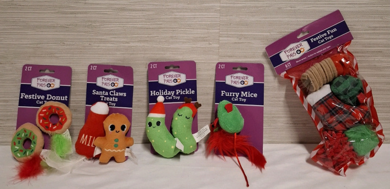 5 New Forever Pals Cat Toys | Biggest Packet Height: 9.5"