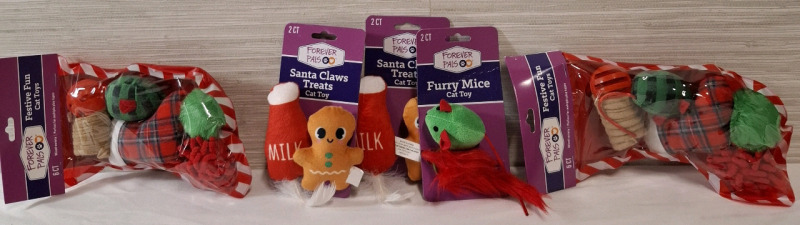 5 New Forever Pals Cat Toys | Biggest Packet Height: 9.5"