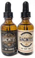 2 New GIACINTO'S Premium Beard Oils - Bay Thunder & Bay Rum Tonic (60ml ea)