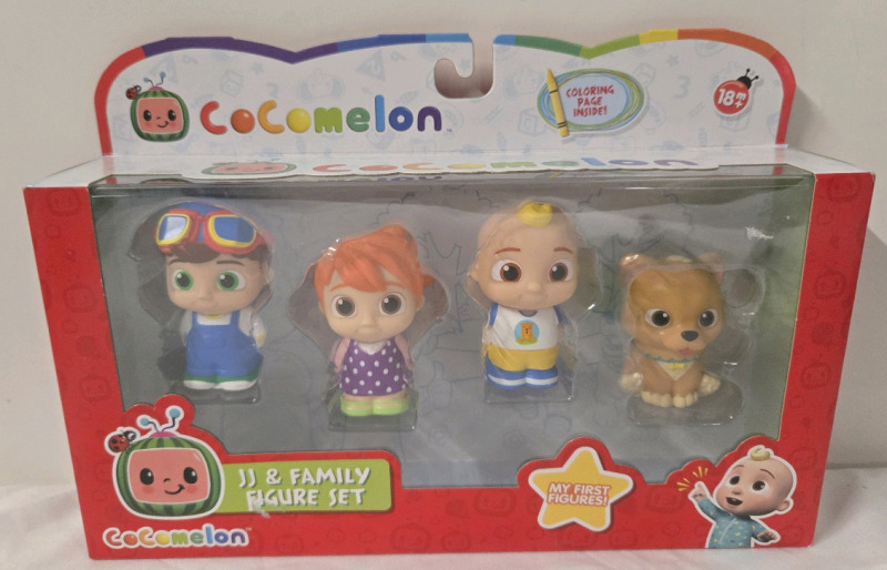 New In Box | Cocomelon JJ & Family Figure Set | 3" Tall