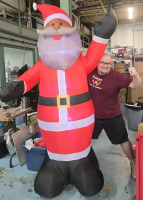 New In Box | 8ft Tall Airblown Inflatable Santa | Lights Up!