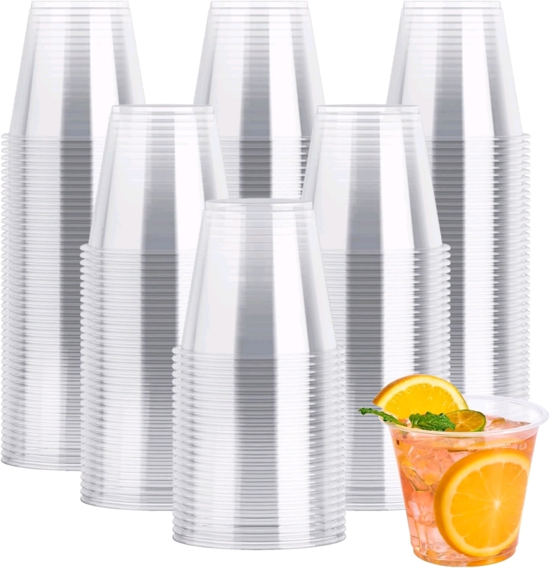 New in Box &bull; JOLLY CHEF 300-Piece Clear Plastic 9oz Drink Cups SC020-9-CLEAR-300
