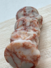 Red Grid Crystal Skull Natural Stone Unique Veins Approximately 3.14 Inch - 4