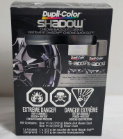 New - Dupli-Color Shadow Chrome Blackout Coating Kit . Kit includes : One (1) 11oz. Black-Out Coat & One (1) 11oz. Clear Coat .
