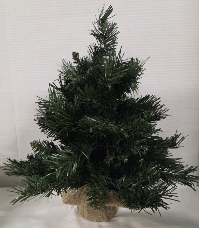 New | Small 18" Faux Christmas Tree Table Top Decor