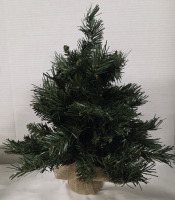 New | Small 18" Faux Christmas Tree Table Top Decor