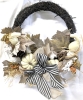 New in Box &bull; VALERY MADELYN 14" Harvest Festival Front Door Wreath With Battery-Powered Fairy Lights - Folds in Half For Easy Storage! - 2