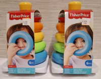 2 New Fisher Price Rock-a-Stack Toys | Height- 7.7"