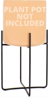 New in Box &bull; BEES & BUDS Mid Century Modern-Style Iron 10" Plant Stand for Indoor/Outdoor Plants (Does Not Include Pot)