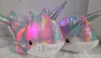 2 New | 17" Light up w/ Music Narwhal Stuffed Plush