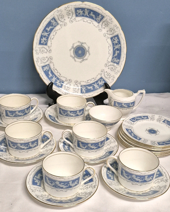 21 Pieces COALPORT Revelry Pattern Cups & Saucers ++
