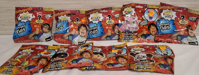 9 New Ryan's World Build-It Mini Ryan Toys