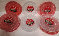 11 New Holiday Style Platic Egg Keepers | 12" Serving Tray & Lid for 24 Eggs