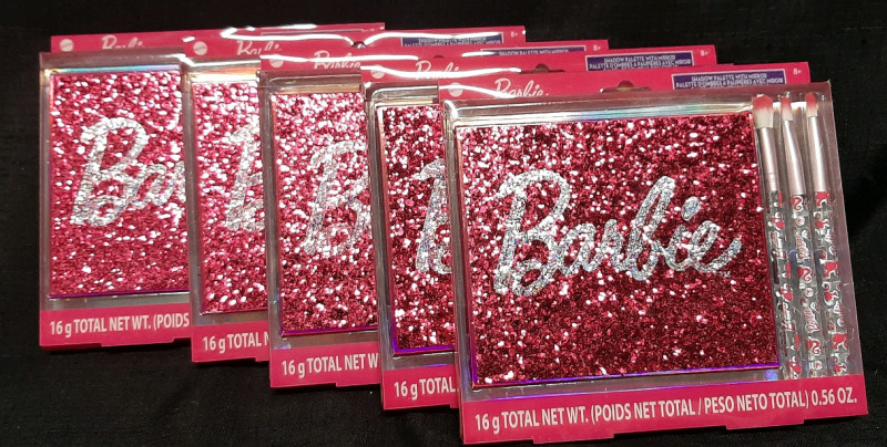 5 New Barbie Shadow Palettes with Mirrors | Package Measurements- 7.3" X 6.3"