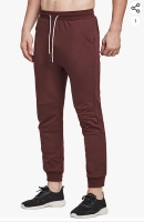 New Fedtosing Men's Joggers in Burgungy with Zipped Pockets Size L