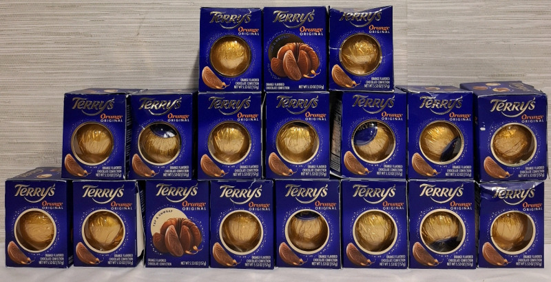 18 New Terry's Orange Original Chocolate Boxes | Net WT 157g per Box | Box Measurements- 4" X 3" | Best Before - 05/28/2026
