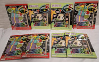 8 New Scratch Fantastic Activity Books | Each Book Includes- Dazzling Doodles & Designs | Measurements- 8.5" X 6.3"