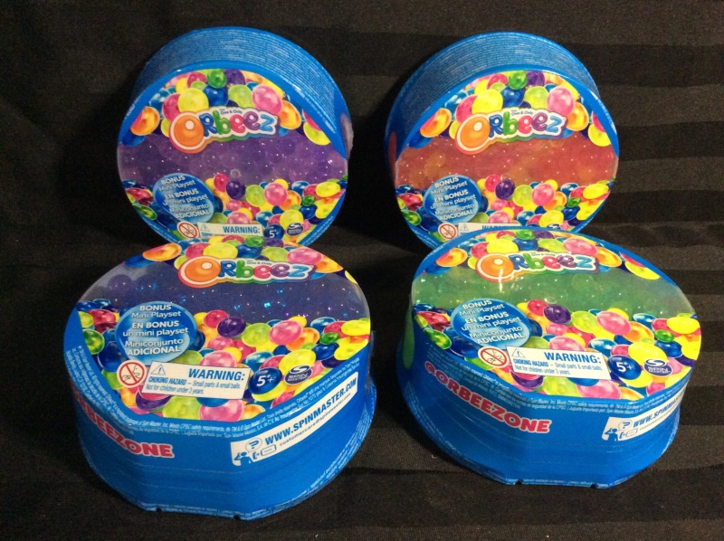 4 New ORBEEZ Spinmaster Bonus Multiple Playset