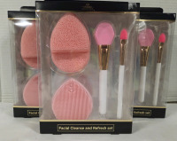 3 New Packs | Facial Cleanse and Refresh Brush Sets | 12 Pcs Total