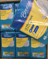6 New Packs | Breeze Ultra Thin REGULAR w/ Flexi Wings | 46 Pads a Pack
