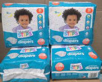 4 New Packs | ( 124CT ) Gentle Steps Size 4 Premium Diapers ( 22-37 LBS )