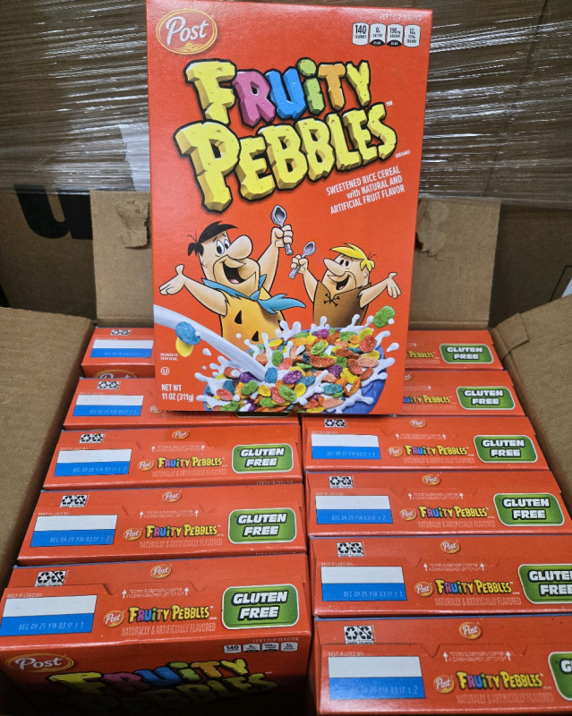 12 New Boxes | Post ( 311g ) Fruity Pebble Cereal ( BB: DEC 09 25 )
