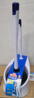 New | Mr.Clean Toilet Bowl Brush & Plunger Set 17" Tall