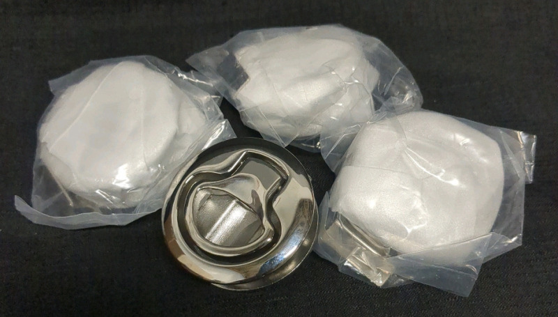 4 New Marine Metal Flush Pull/Slam Latches 2.5 inches