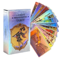 New Sealed Holographic Waite Tarot Cards Deck with PDF Guide for Beginners Approximately 4.10 x 2.44 Inch
