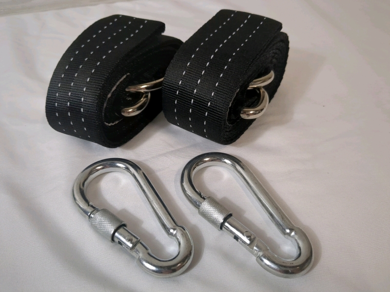 New Aotedo Heavy-duty 3000lb Swing Straps (80 inches) with Screw Lock Carabiners