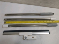 New Long Handle Extendable Silicone Floor Squeegee 51 Inches