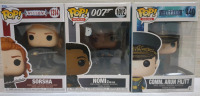 3 New Funko Pop Figures Approx 6 Inches Tall