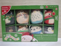 New Squishmallow Set of 8 Christmas Ornament Approx 4 Inches