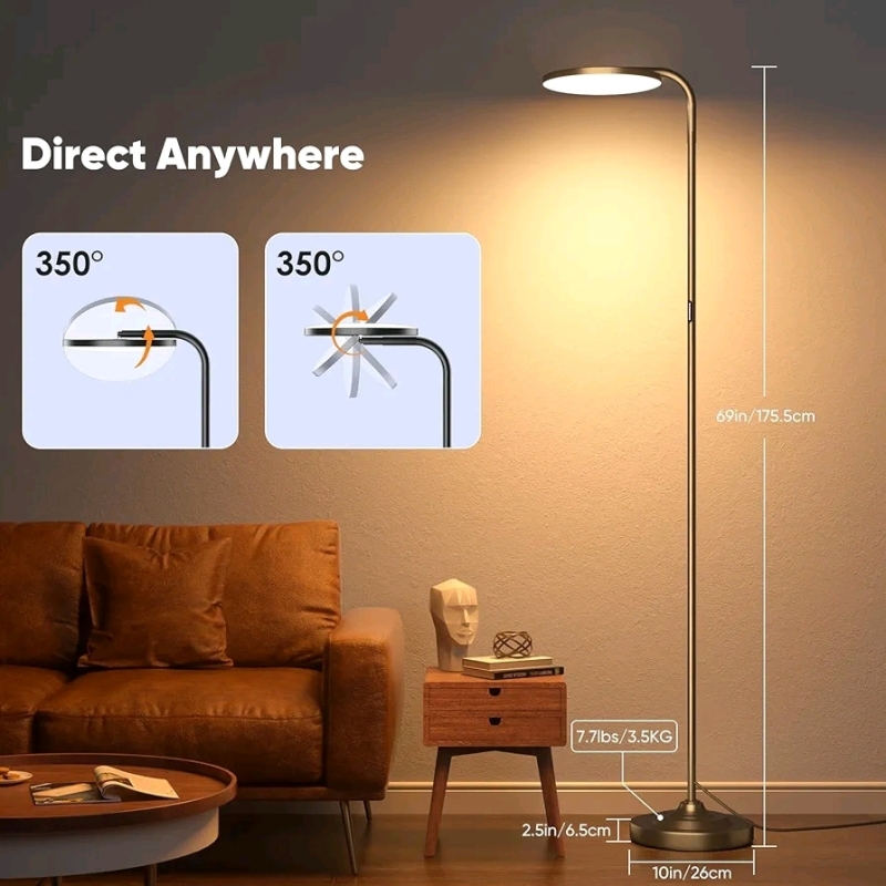 New In Box Sebrille Floor Lamp Approx 69 Inches Tall Retails over $75