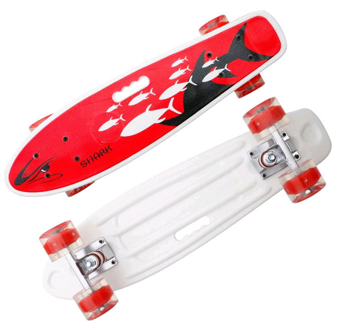 New | Shark Penny Board w/ Light up Wheels | Retails $110