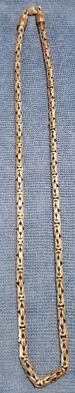 Fabulous Sterling Byzantine chain 23 1/2" 83 grams