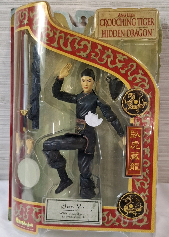 New in Box | Ang Lee's Crouching Tiger Hidden Dragon Jen Yu with Sword & Fabric Shealth Action Figure | Box Measurements- 10.8" X 7.8"