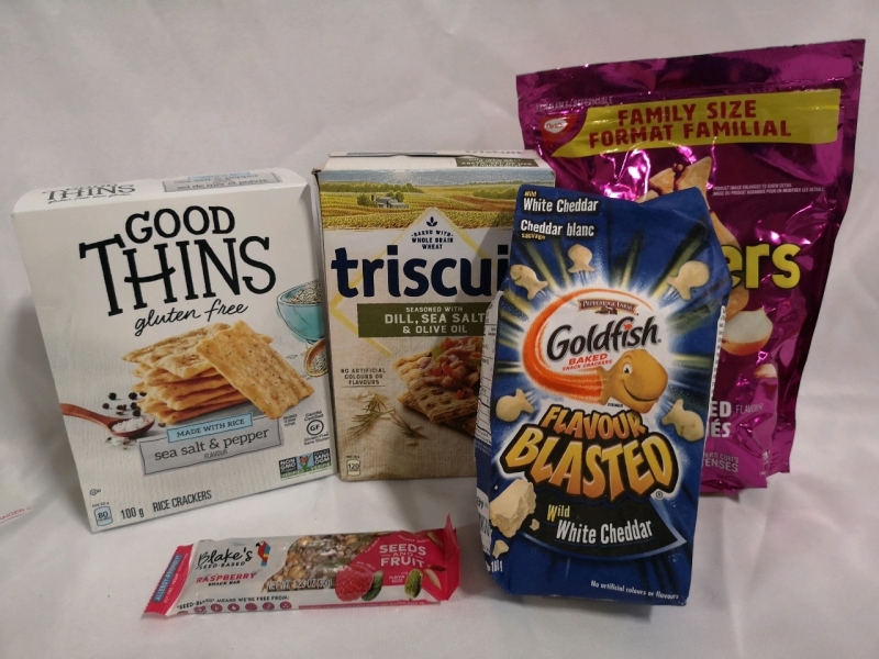 New Snacks Crackers, Crispers, Gold Fish +