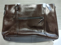 New S-Zone Smooth Vegan Leather Handbag Approx 17x12 Inches Comes with Storage Bag NO CROSS BODY STRAP