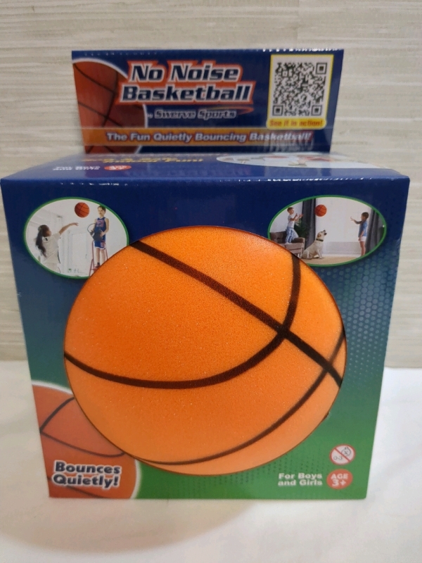 New Swerve Sports No Noise Soft Basketball 6.3 inches diameter