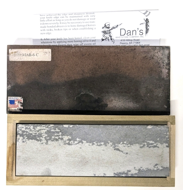 Dan's Soft Arkansas Genuine Natural Novaculite Whetstone Knife/Tool/Kitchen/Scissor Sharpening Bench Stone in Wood Storage Box 6.75&rdquo; x 2.8&rdquo; x 1.6&rdquo;