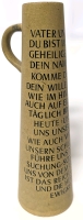 Tall Werner Corzelius German (Former) Stein With Lord's Prayer - 13.15" Tall