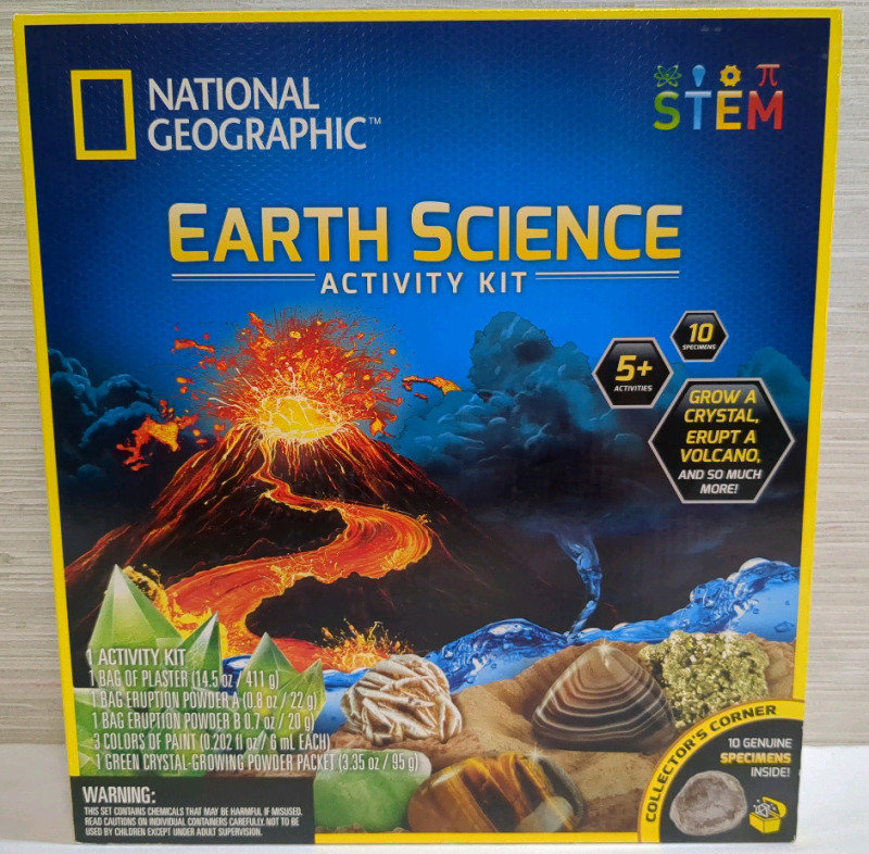 New In Box National Geographic Earth Science Activity Kit